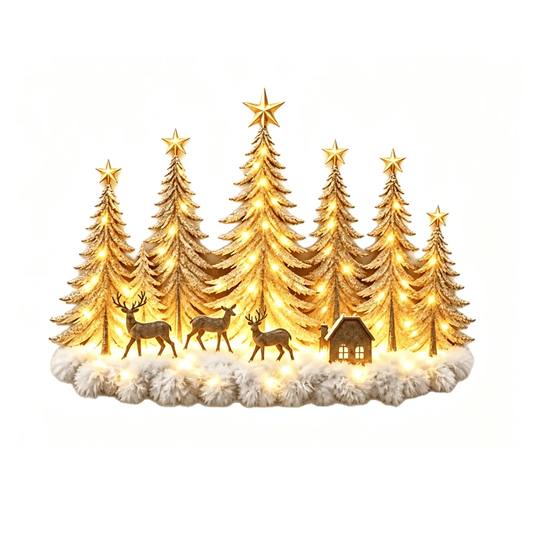 Sakerplus® Lighted Christmas Woodland Wall Decor